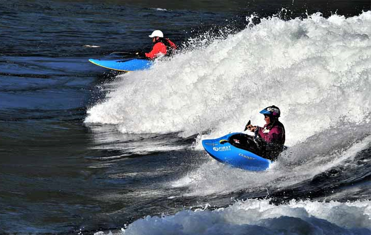 riding the waves